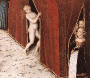 CRANACH, Lucas the Elder The Fountain of Youth (detail)  215 USA oil painting artist